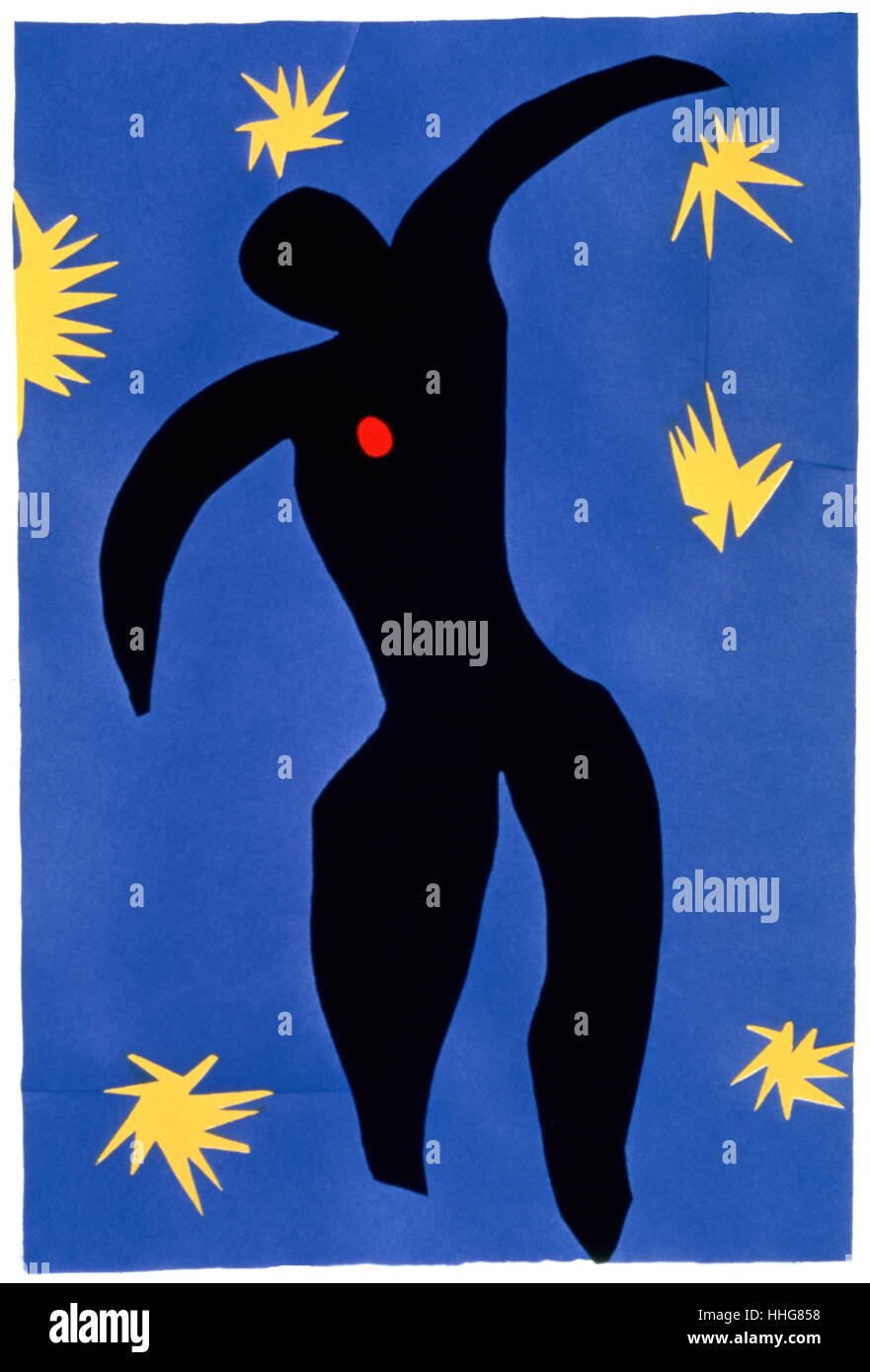 Jazz (Icarus Nummer 8, Schablone und Litho von Henri Matisse, 1869-1954) Stockfoto