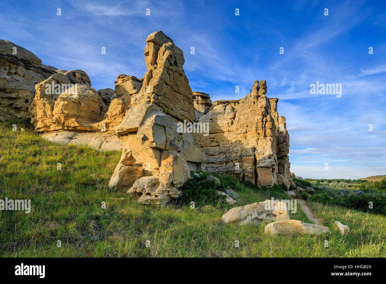 Schreiben-auf-Stein Provincial Park, Alberta, Kanada Stockfoto