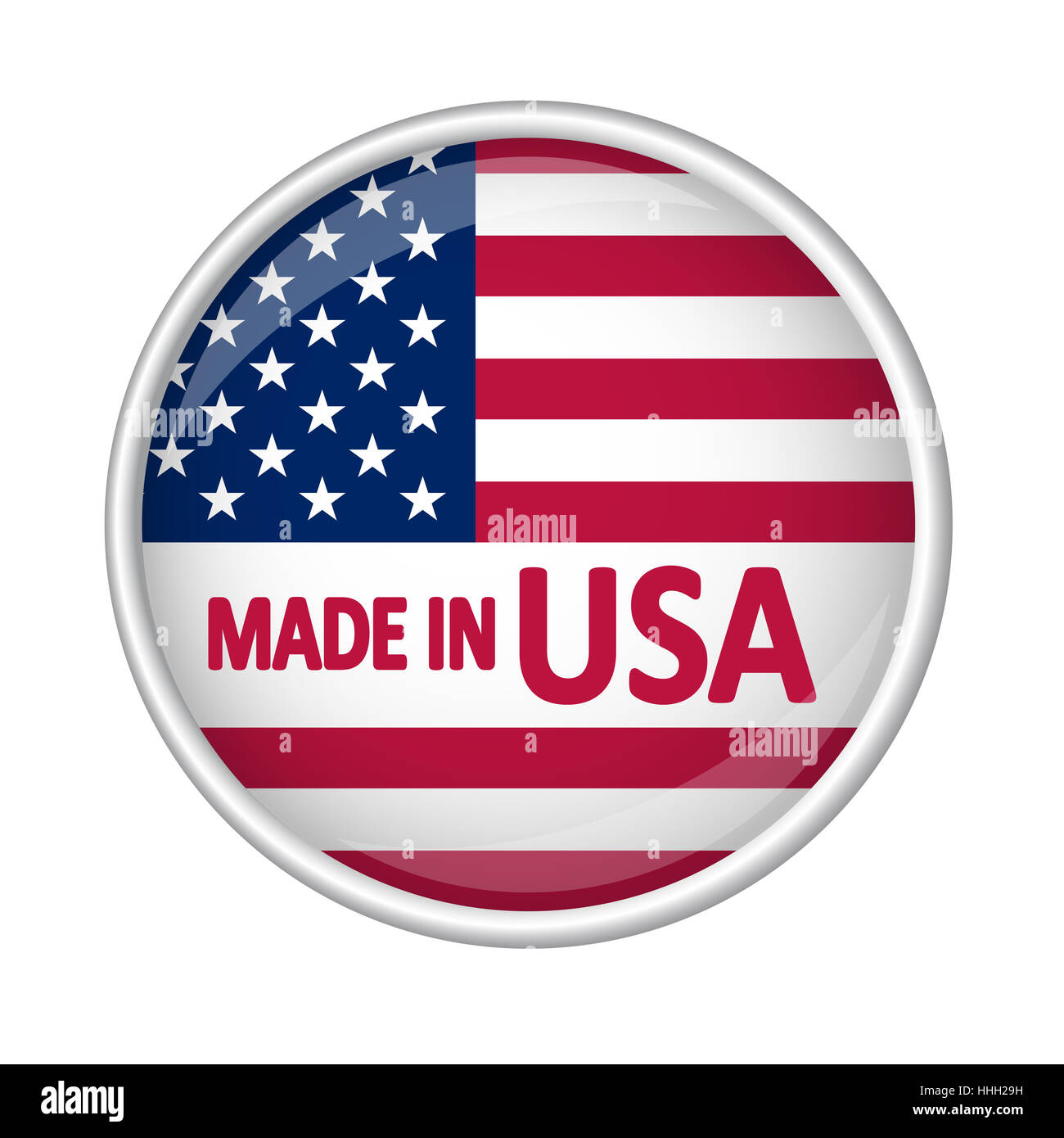 Taste - hergestellt in usa Stockfoto
