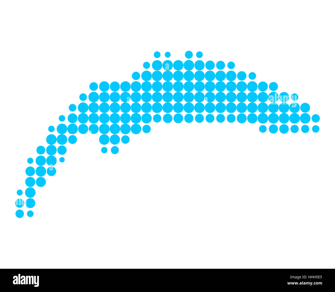 Schweiz, Illustration, Frankreich, Kreis, Karte, gepunktet, Dot, Raster, Design, Stockfoto