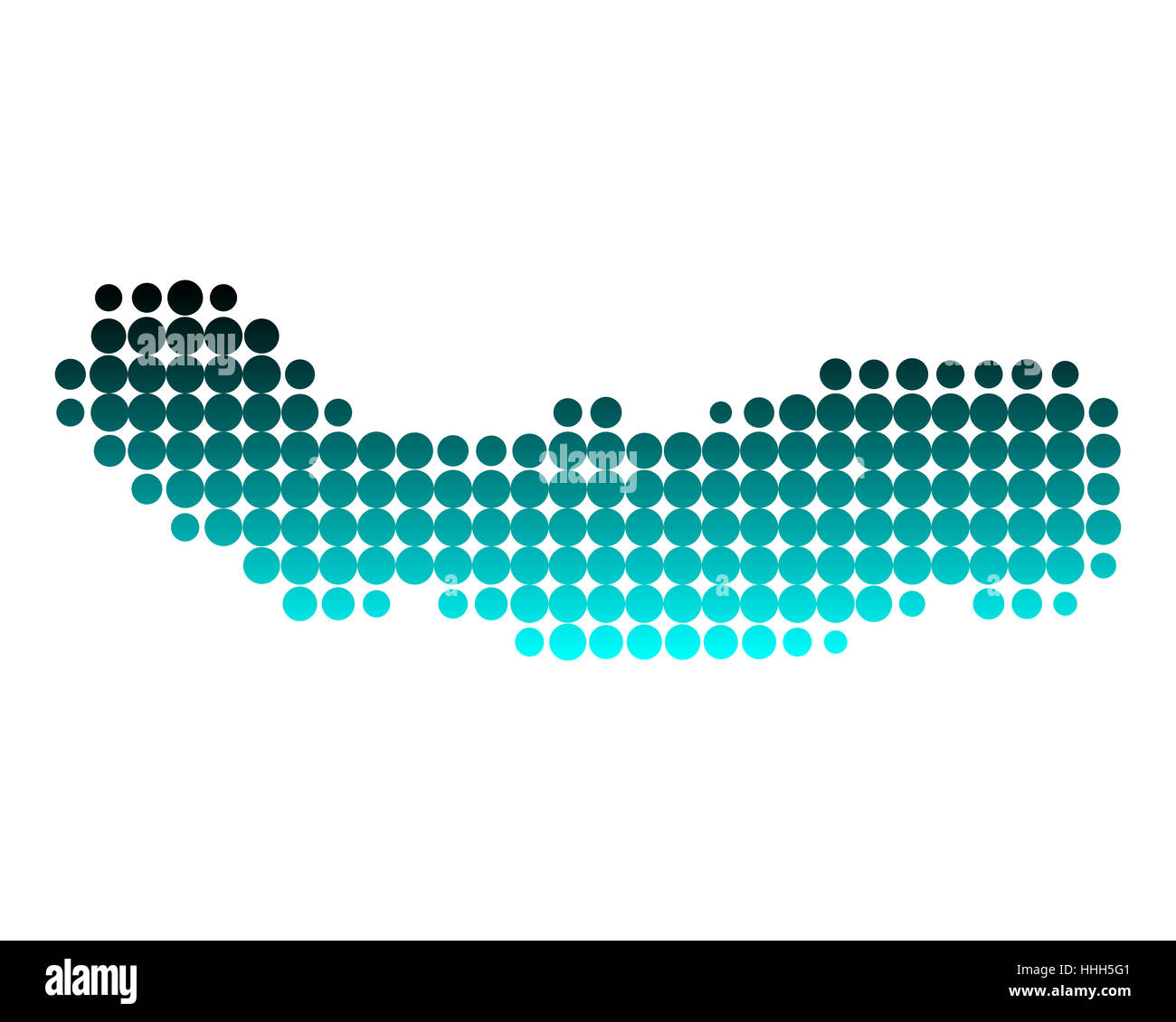Karte von Sao miguel Stockfoto