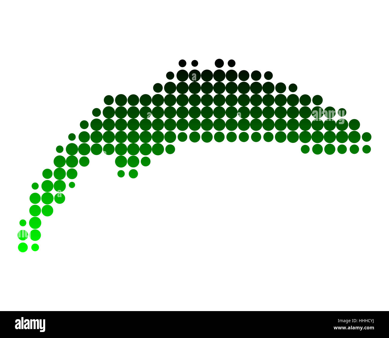 Karte des Genfer Sees Stockfoto
