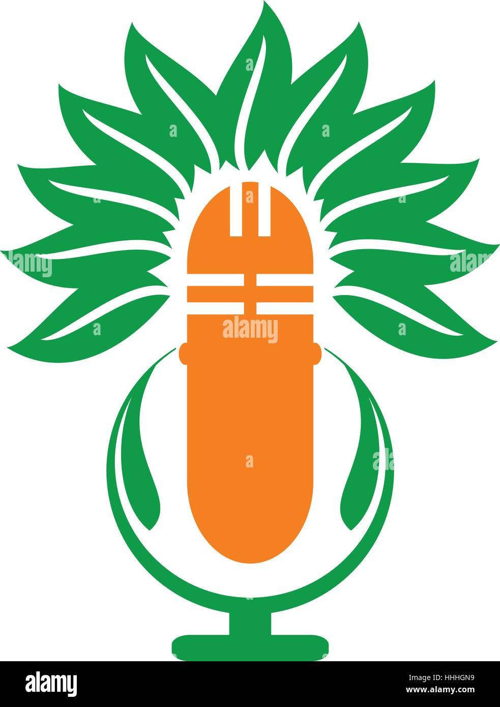 Medizinische Kräuter Stimme Stock Vektor