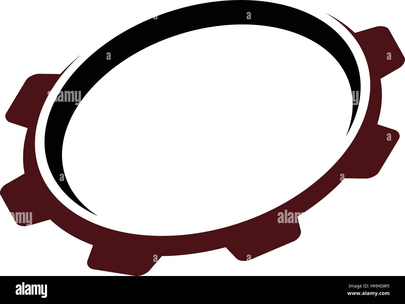 Getriebe-Vorlage-Logo Stock Vektor