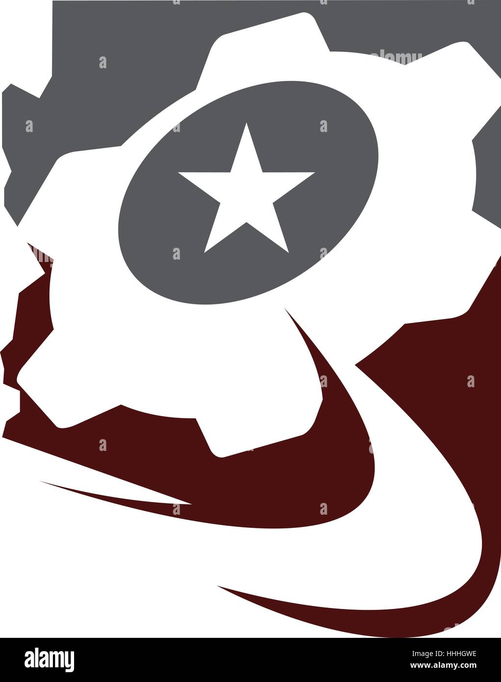 Getriebe-Lösung-Logo Stock Vektor