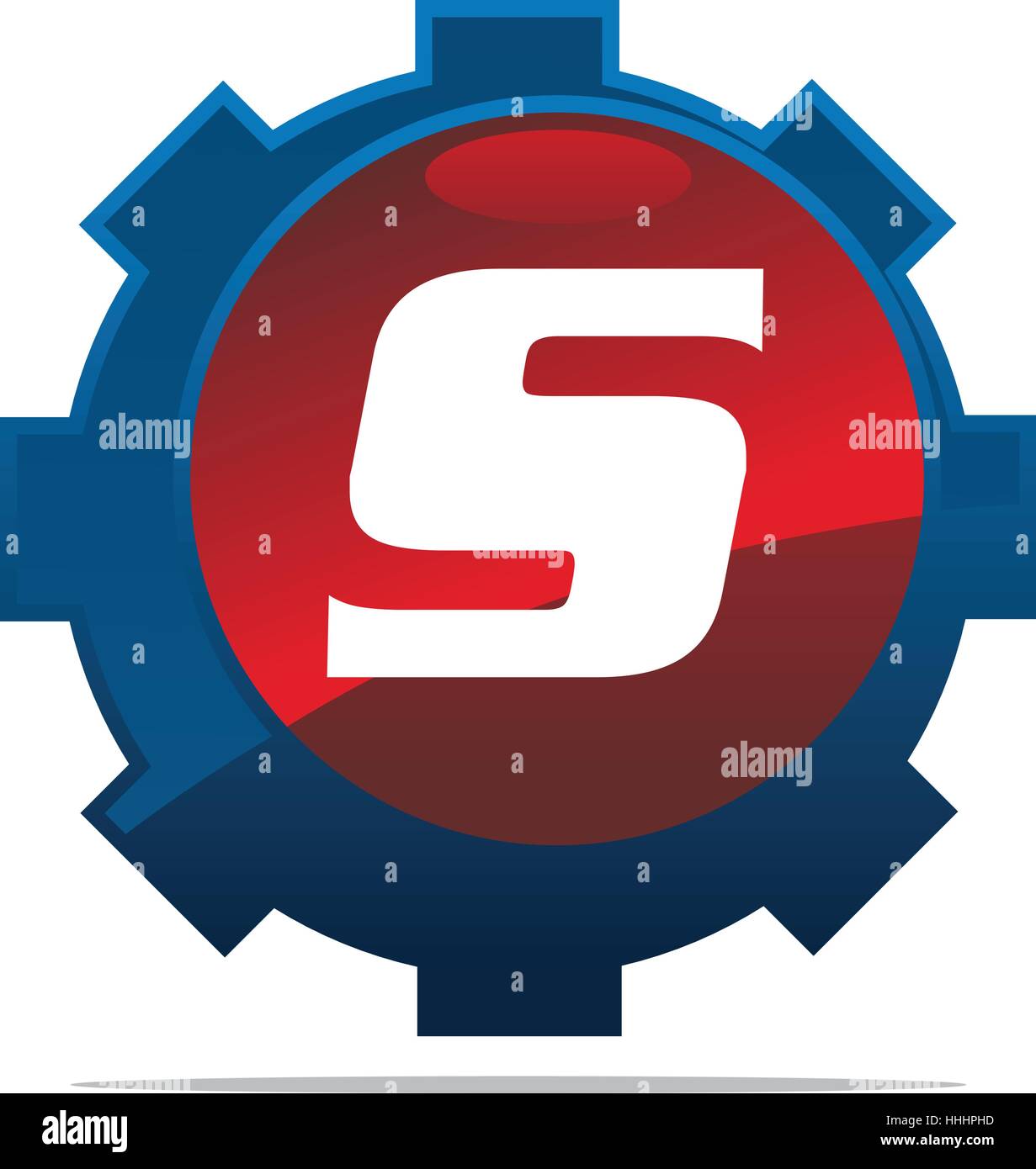 Getriebe-Logo Buchstabe S Stock Vektor