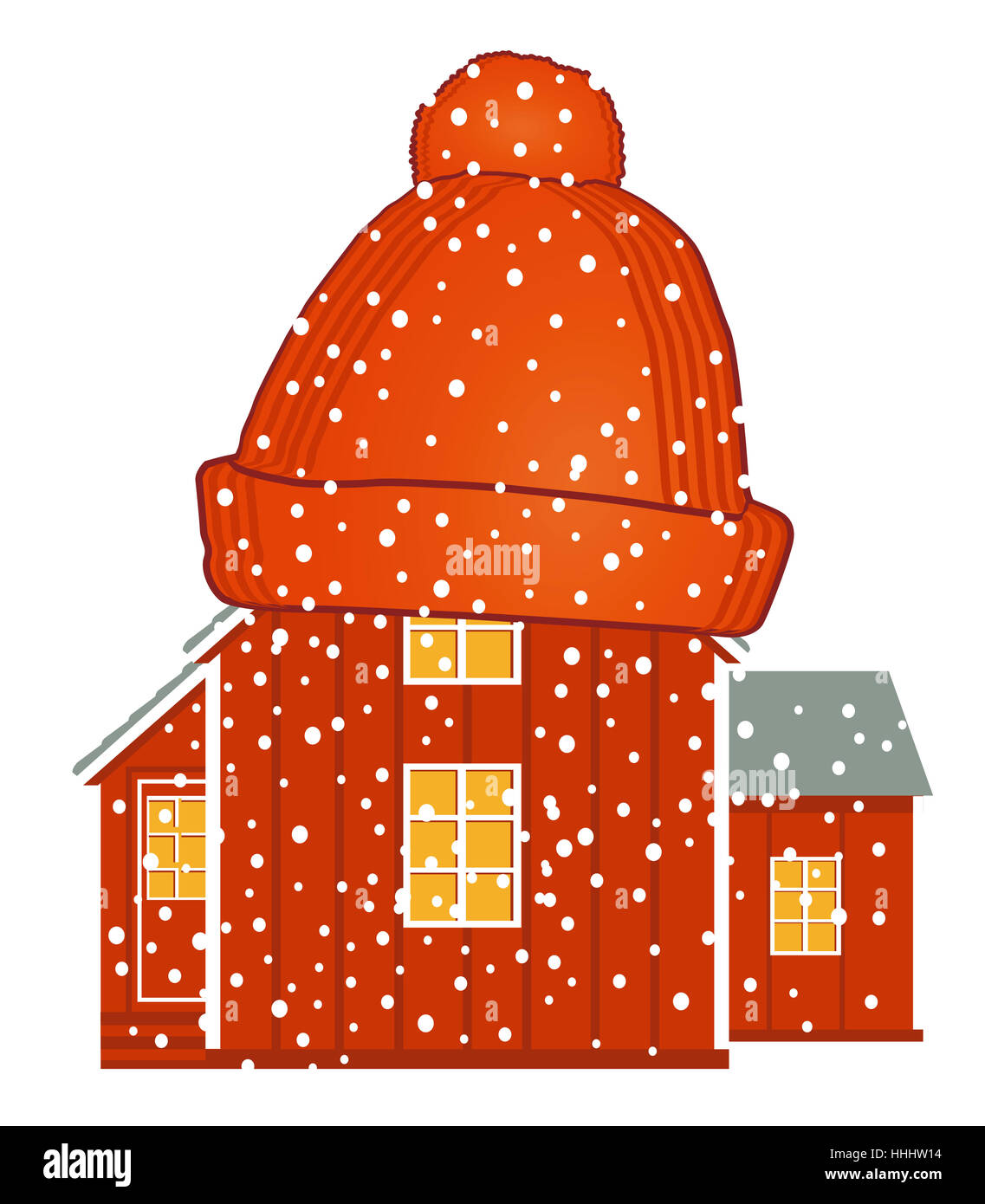 Haus, Gebäude, Build, Winter, Kälte, Energie, Kraft, Strom, elektrische Stockfoto