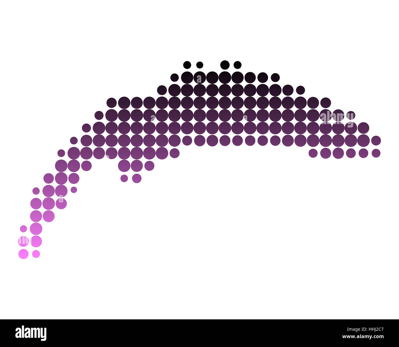 Karte des Genfer Sees Stockfoto
