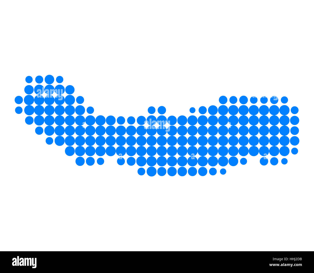Karte von Sao miguel Stockfoto