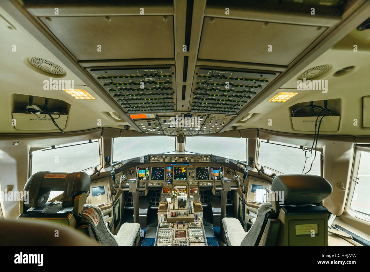 Boeing 767 In Der Kabine Das Cockpit Russland Sibirien