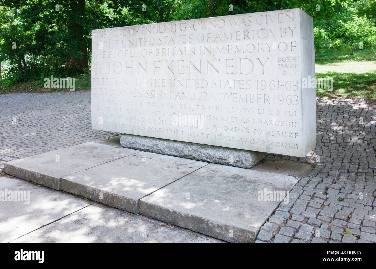 Kennedy Memorial, Runnymede, Egham, England, UK Stockfoto
