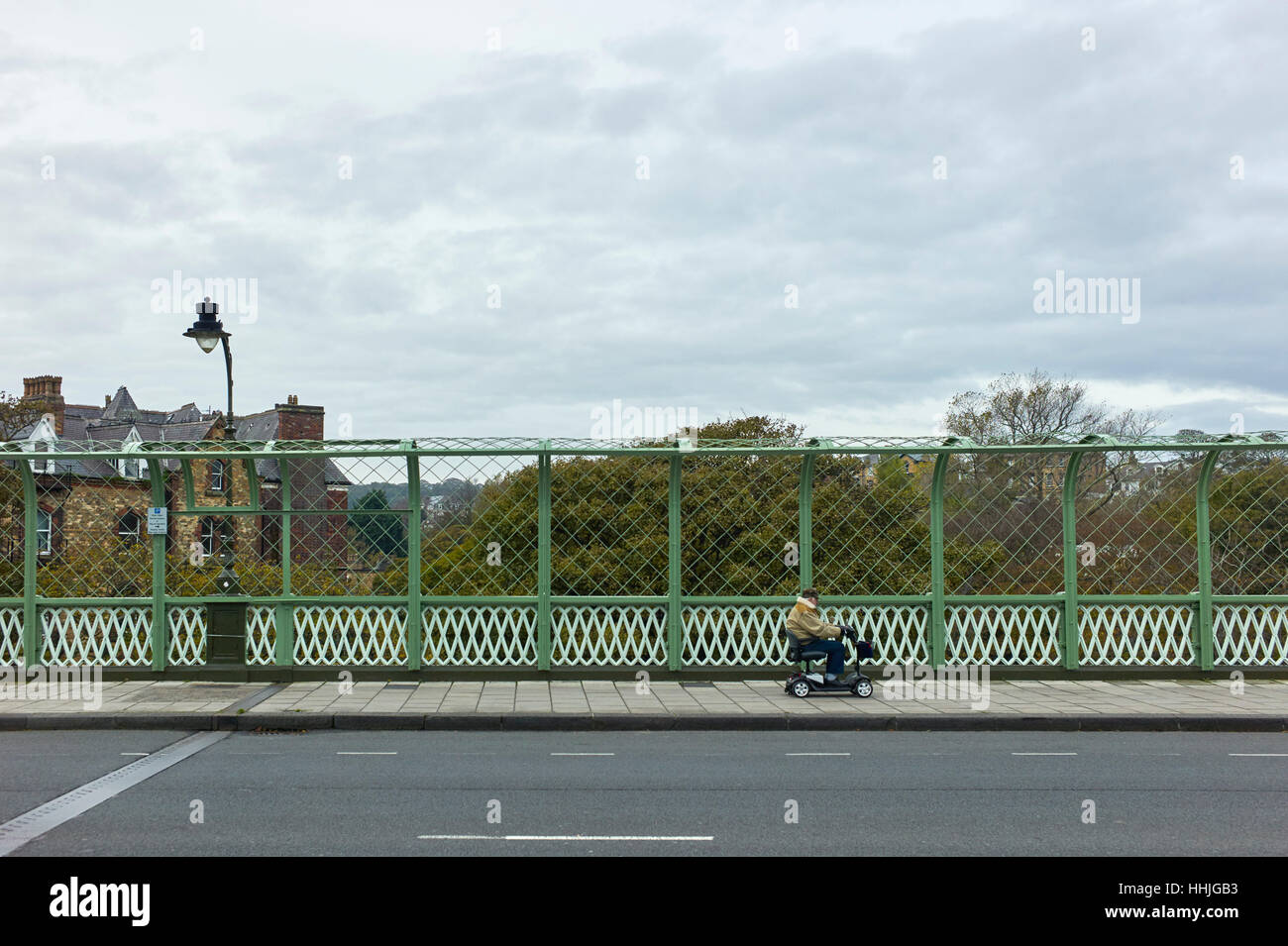 Anti-springen Zaun in Scarborough Stockfoto