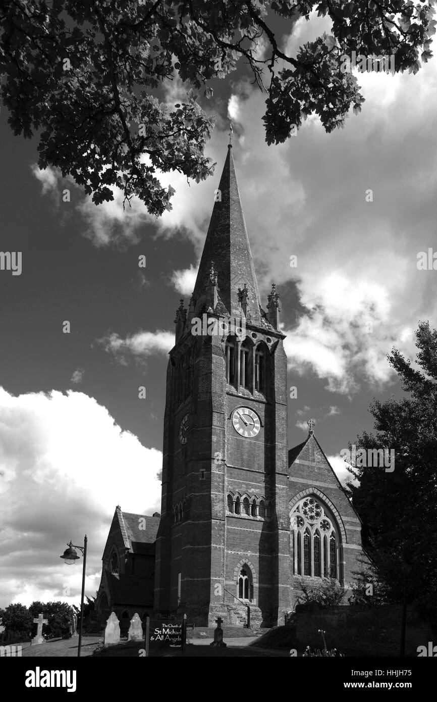 Sommer, St. Michael und allen Winkeln Pfarrkirche, Lyndhurst Stadt; New Forest Nationalpark; Hampshire County; England; Großbritannien Stockfoto