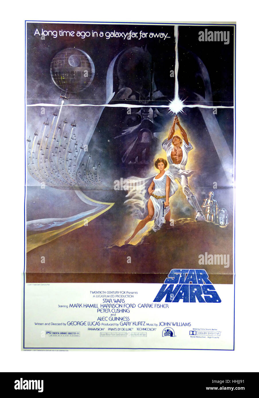 Star Wars Original Film Filmplakat 1977 Stockfoto
