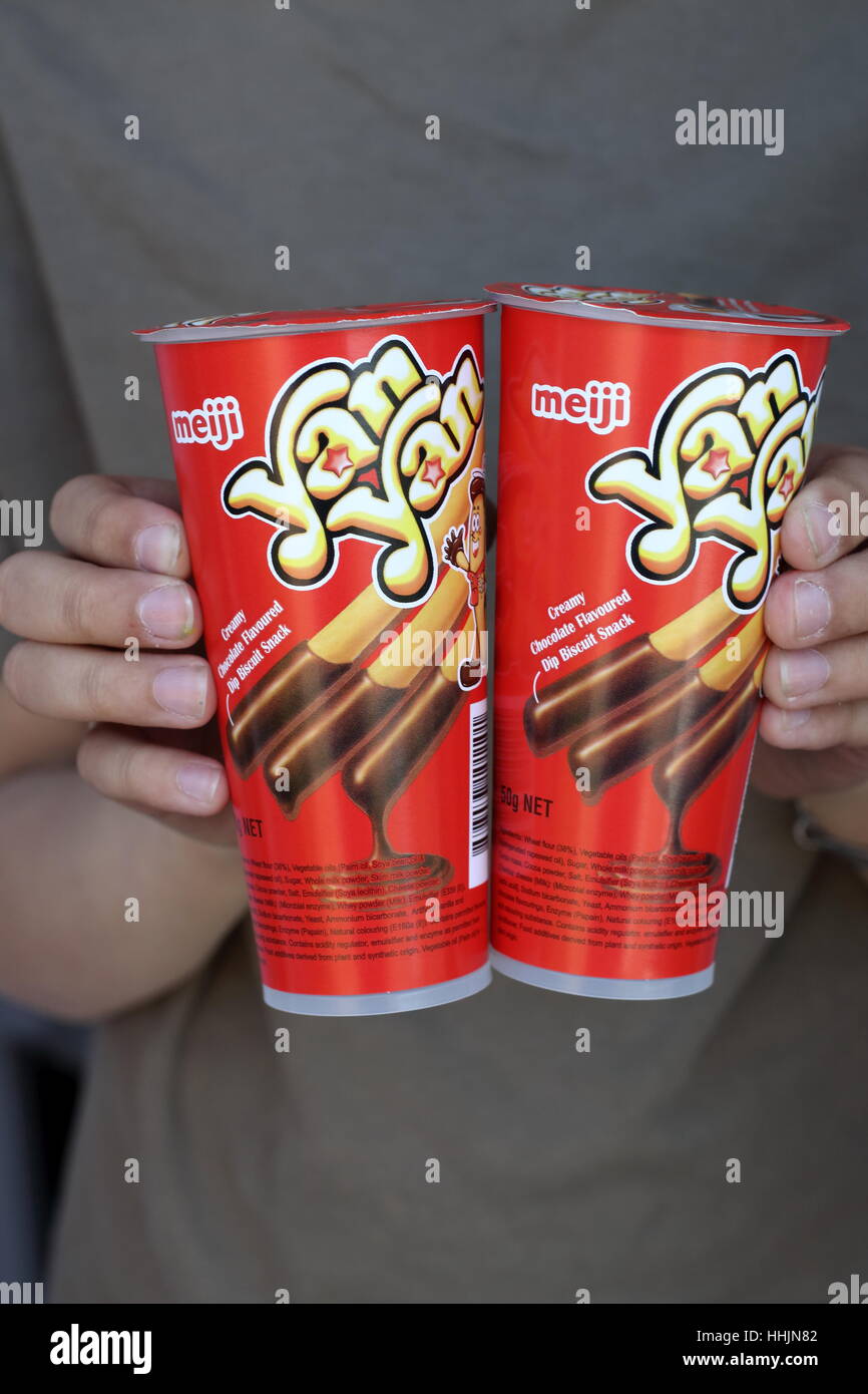 Meiji Yan Yan knusprigen Keks Sticks japanische Kekse Stockfotografie