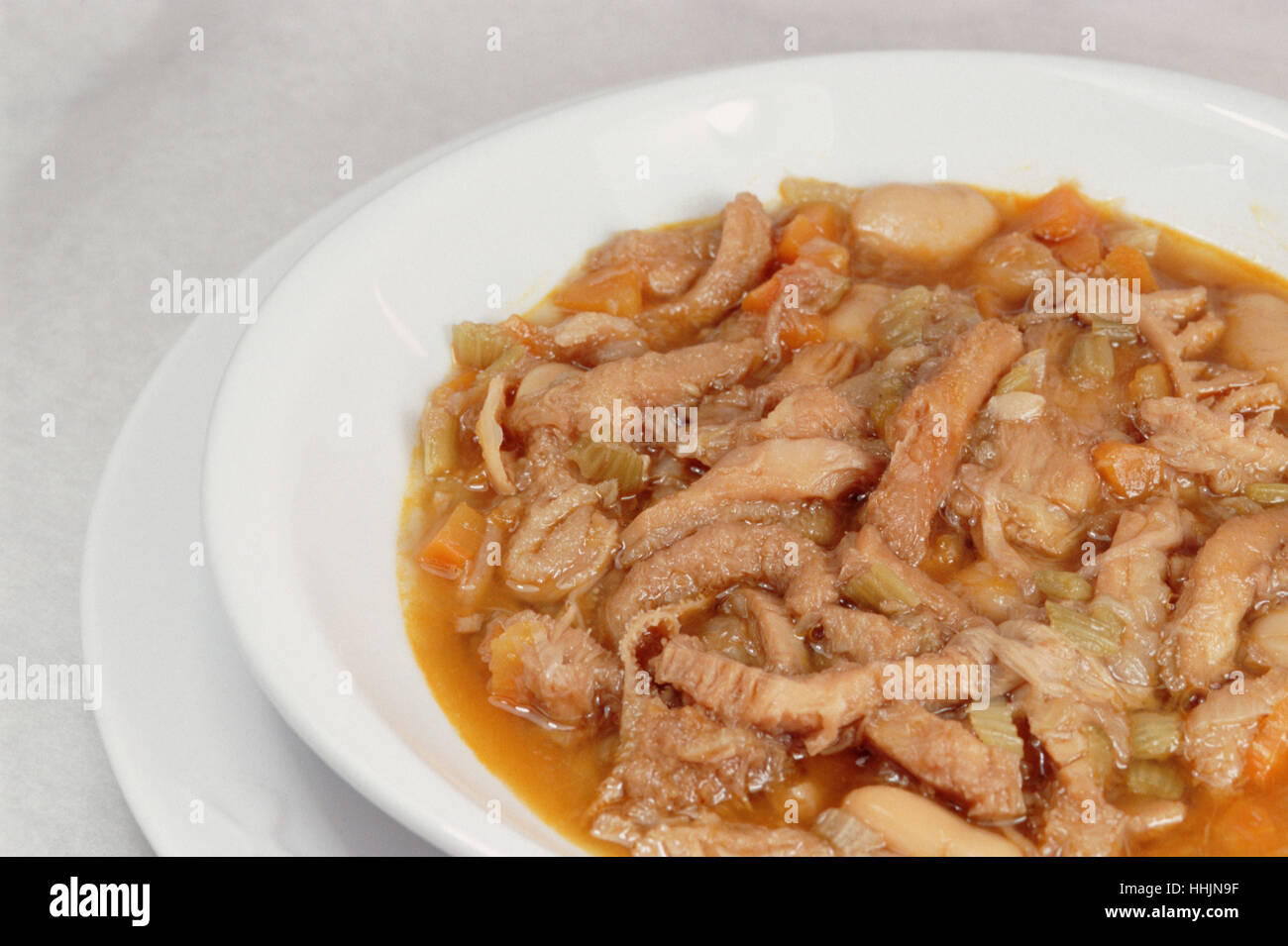 Italien, Lombardei, Trippa, italienische Kuttelsuppe Stockfoto