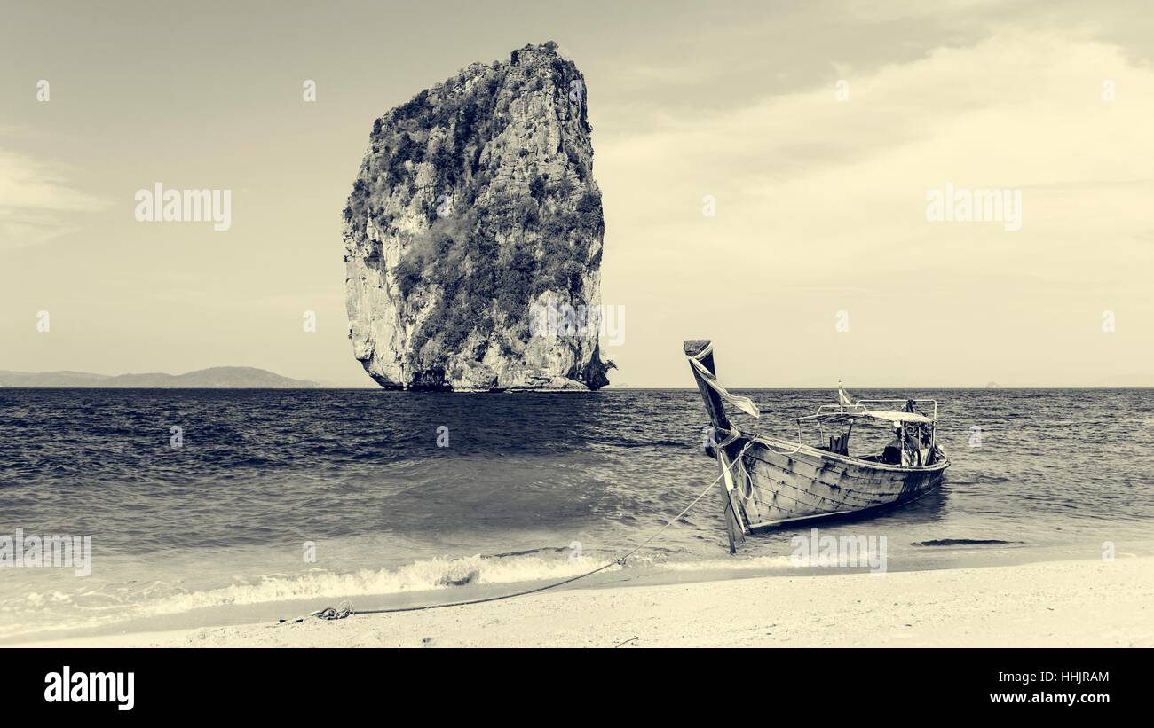 Water Taxi Beach Island Schiff tropischen Schiffskonzept Stockfoto