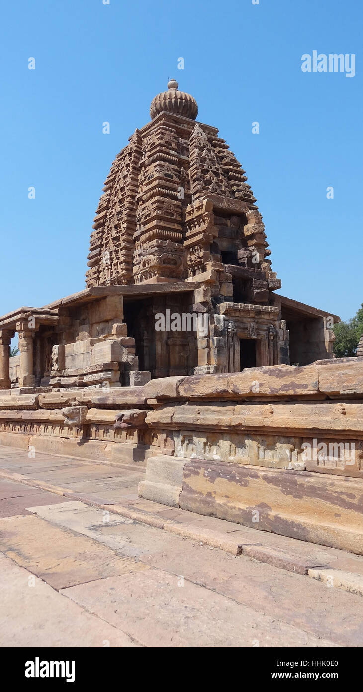 historischen Tempel von Pattadakal in Karnataka, Indien Stockfoto