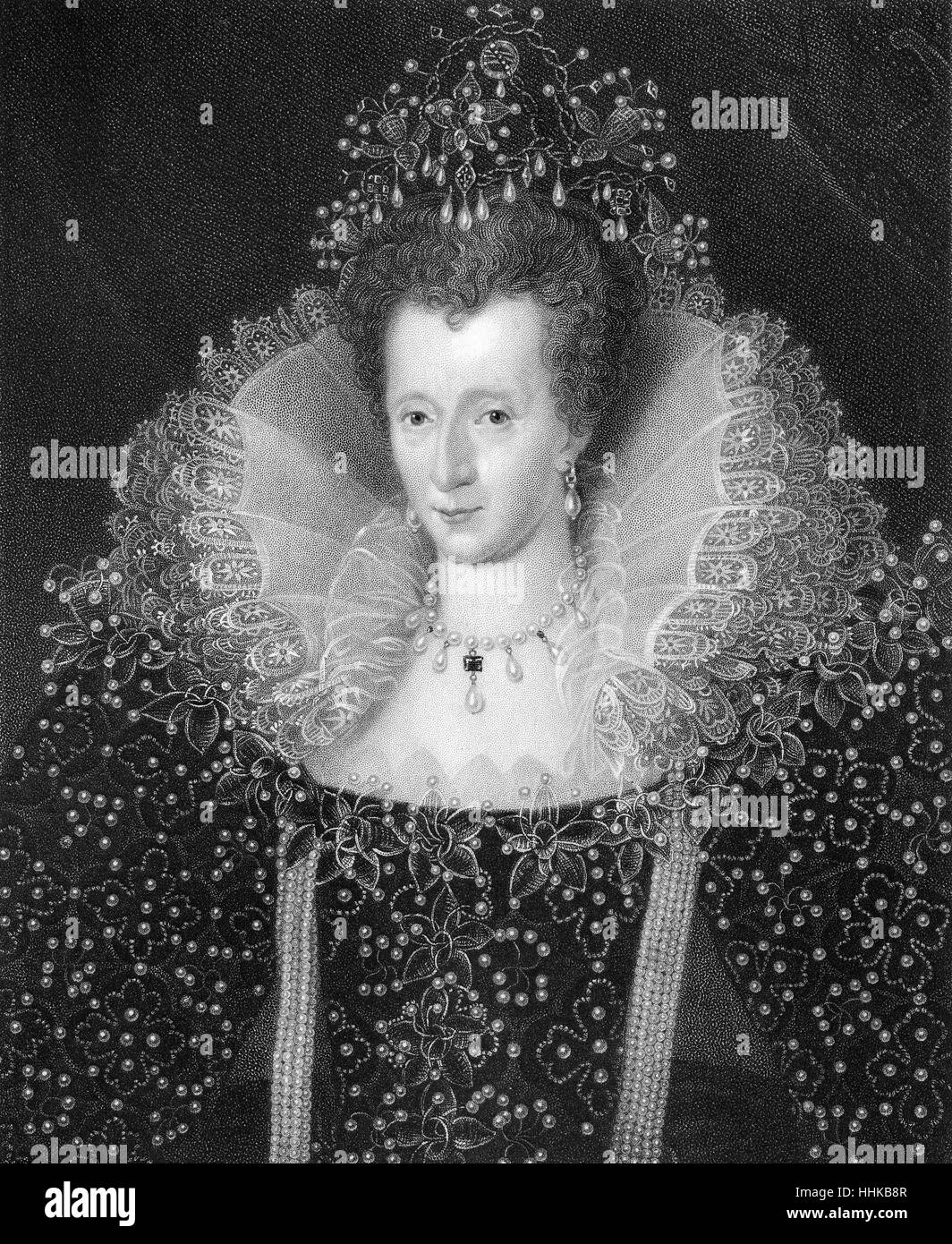 Elizabeth I, 1533-1603, Königin von England 1558-1603, Tudor-Dynastie Stockfoto