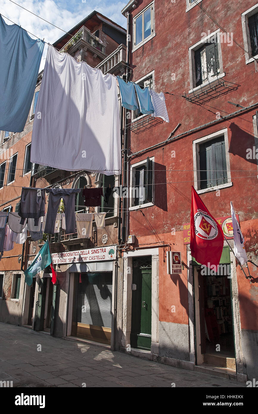 Venedig - kommunistischen Partei HQ Stockfoto