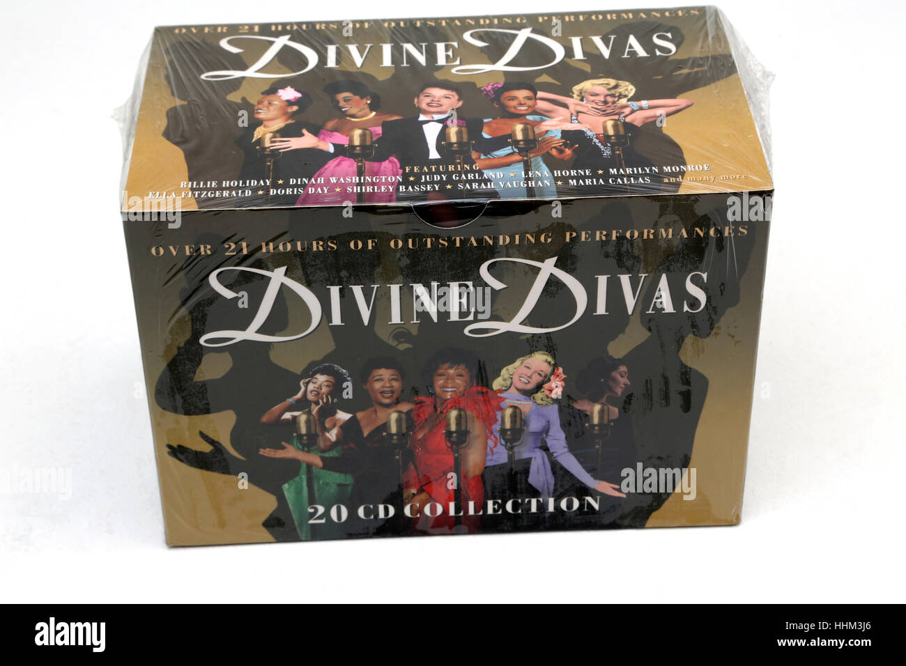20 CD Sammlung göttlicher Divas Stockfoto