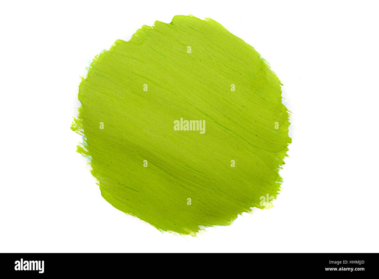 Grünen abstrakten Hintergrund im Aquarell-Stil isoliert auf weiss Stockfoto