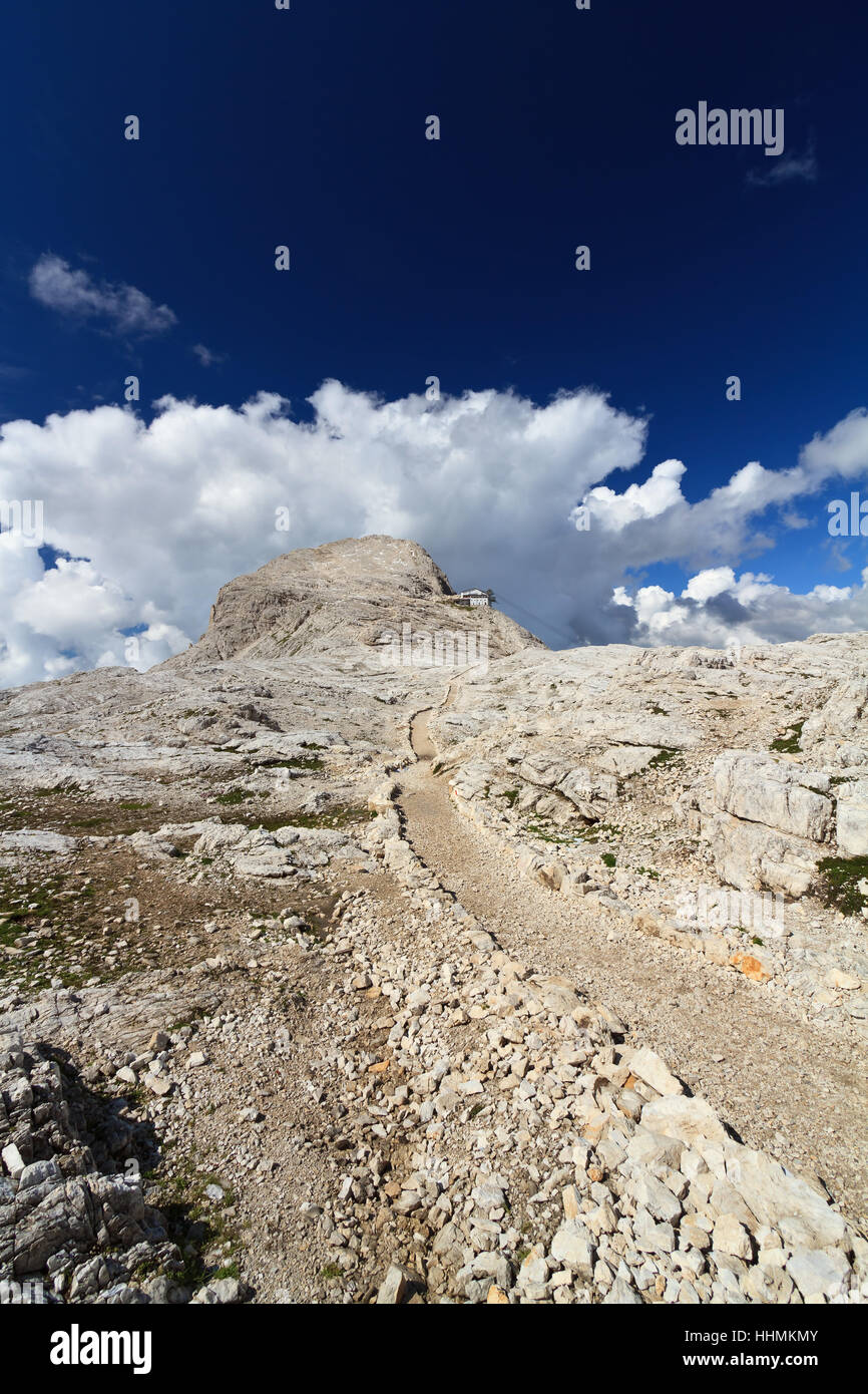 Dolomiten, Alpen, Wandern, Landschaft, Landschaft, Landschaft, Natur, Weg, Weg, Stockfoto