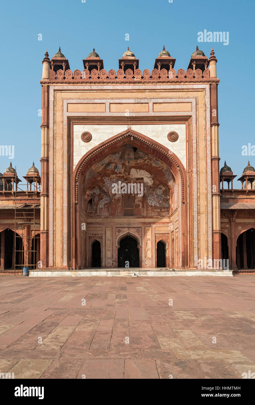 Jama Masjid, Freitagsmoschee, Fatehpur Sikri, Indien Stockfoto