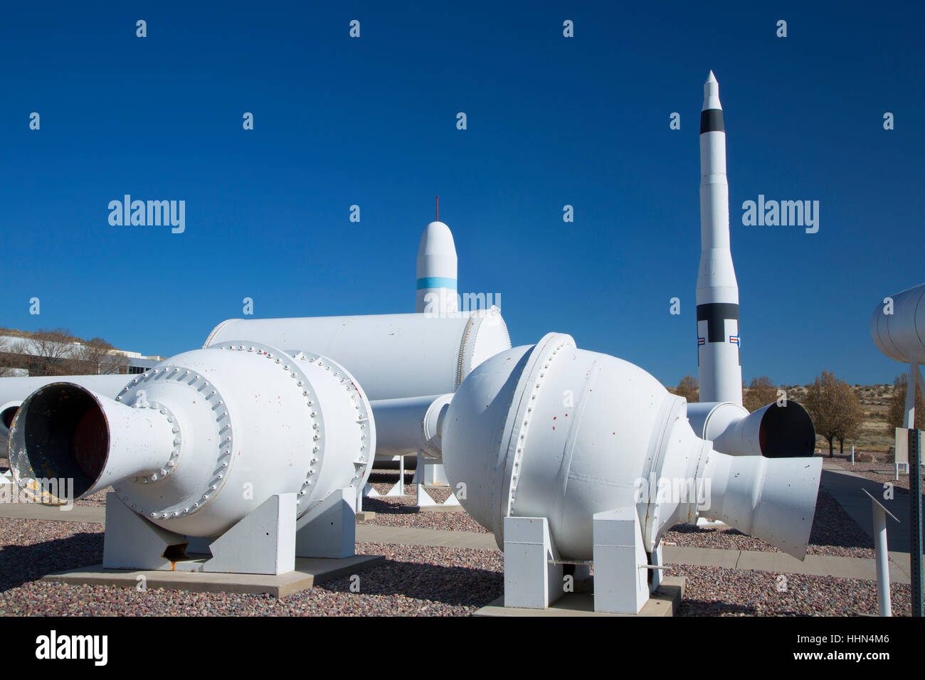 Morton Thiokol (ATK) Rakete Display, Box Elder County, Utah Stockfoto