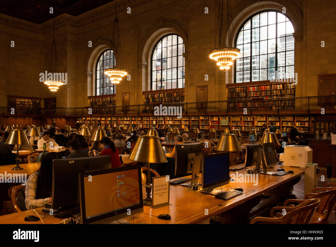 Die Rose Main Lesesaal In Das Zentrale Gebaude Der New York
