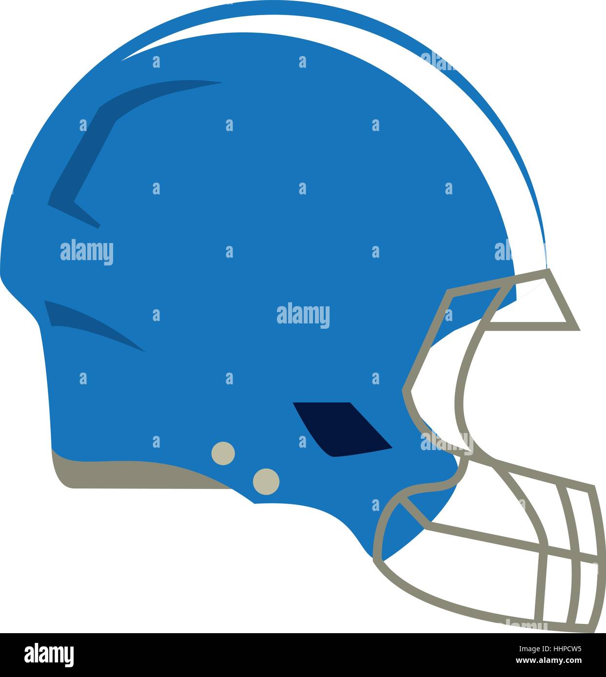 US-amerikanischer American-Football-Helm-Schutz Stock Vektor