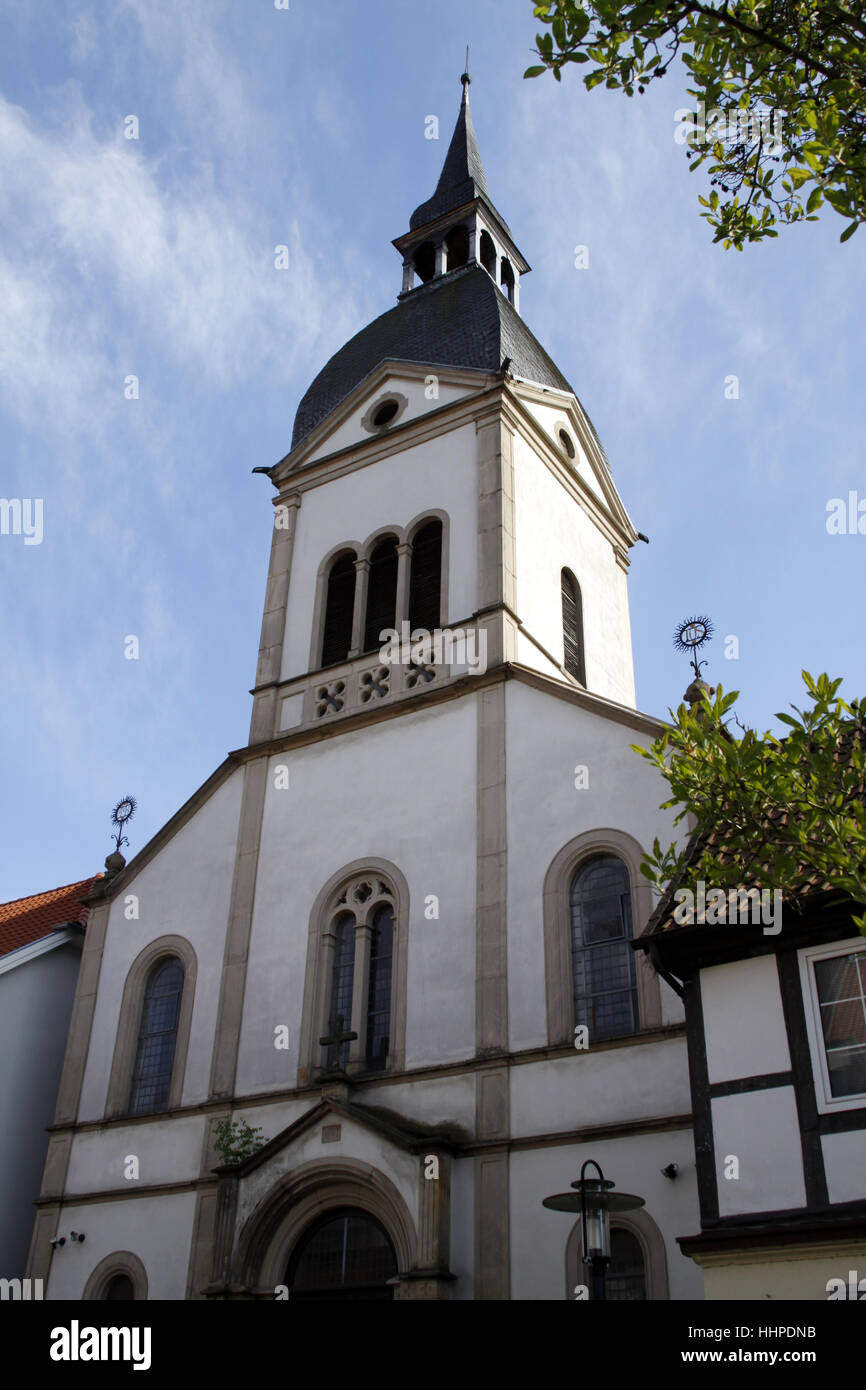 Kirche, katholische, Heilige, Pfarrkirche, Lippe, Kirche, Stadt, Stadt, Deutschland Stockfoto