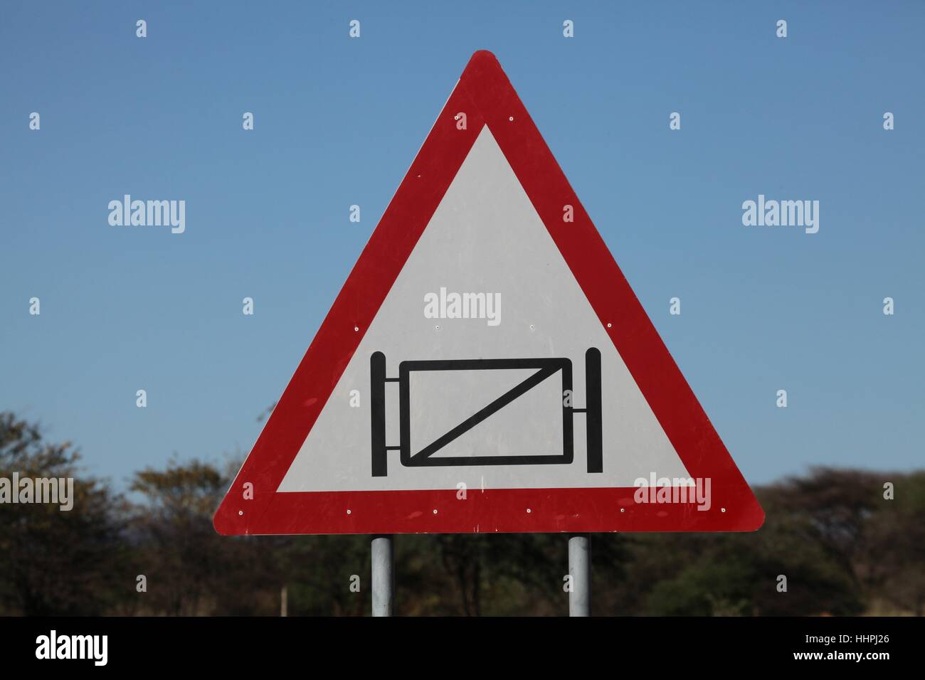 Zeichen, Signal, Afrika, Namibia, Verkehrszeichen, Sperre, Zeichen, Signal,  Afrika Stockfotografie - Alamy