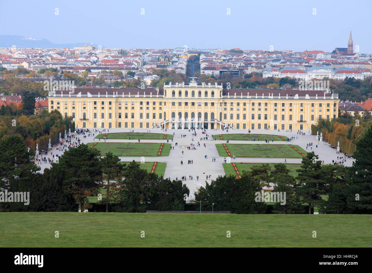 Wien, Schonburnn Palast und Garten Stockfoto