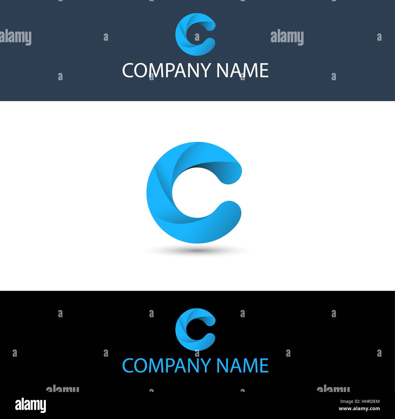 Buchstabe C-Logo Stock Vektor