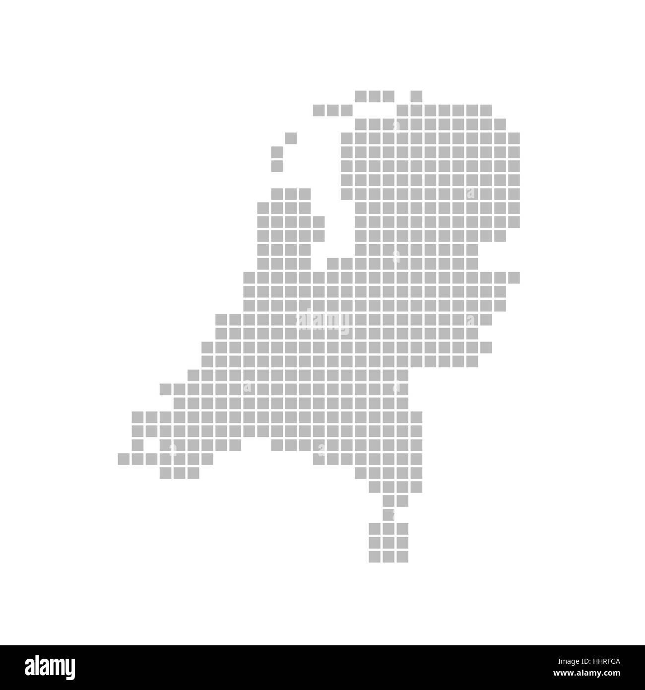 Karte von Pixel: Niederlande / Holland Stockfoto