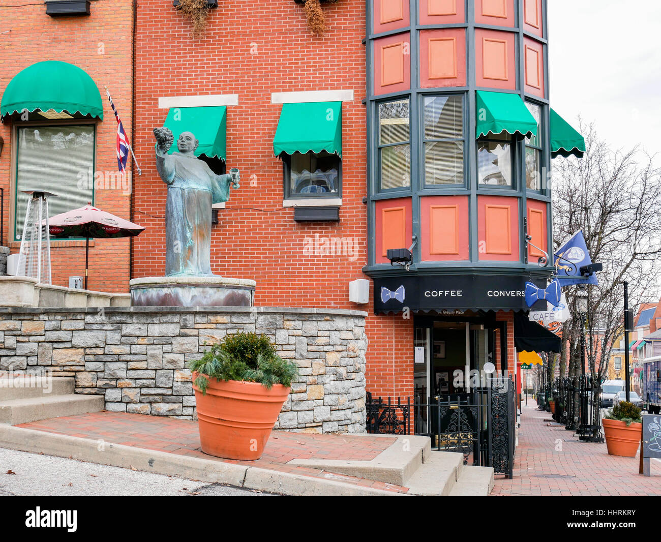 Bow-Tie Café, Mount Adams Nachbarschaft. Cincinnati, Ohio. Stockfoto