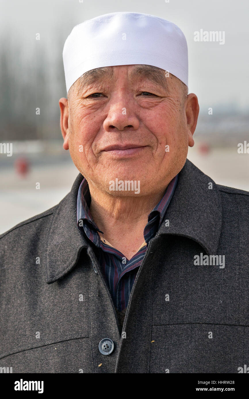 Ethnische Chinesen, Zhongwei, Ningxia, China Stockfoto