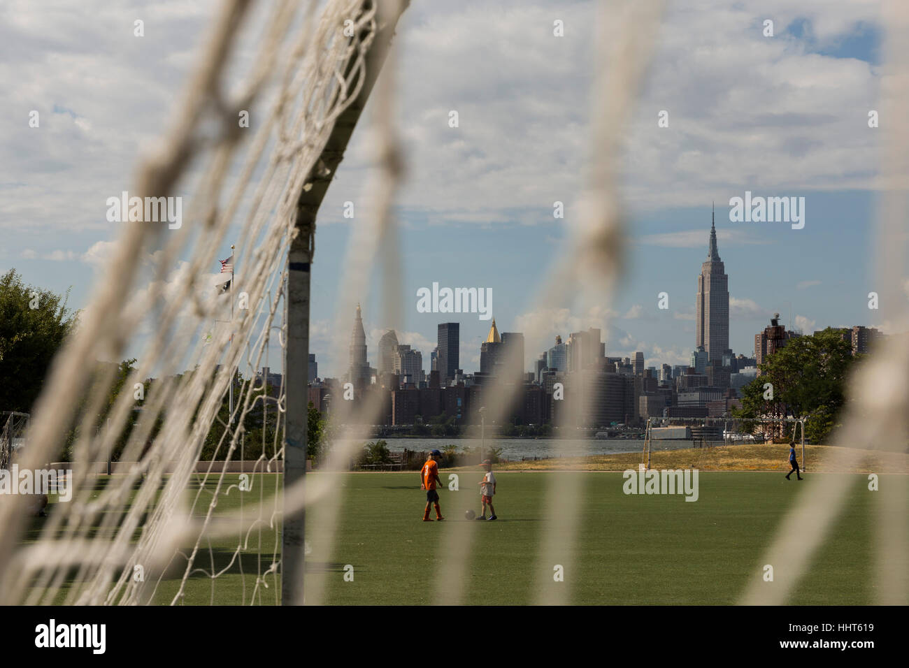 East River State Park, Williamsburg. August 2016. New York City, Vereinigte Staaten von Amerika Stockfoto