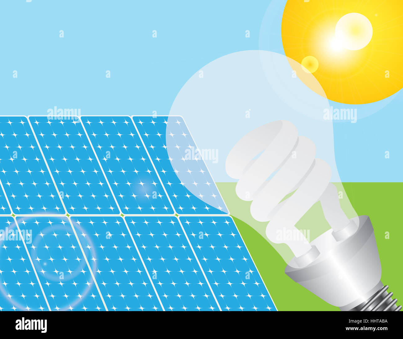 Energie, Leistung, Strom, elektrische Energie, Birne, Glühbirne, solar, Stockfoto