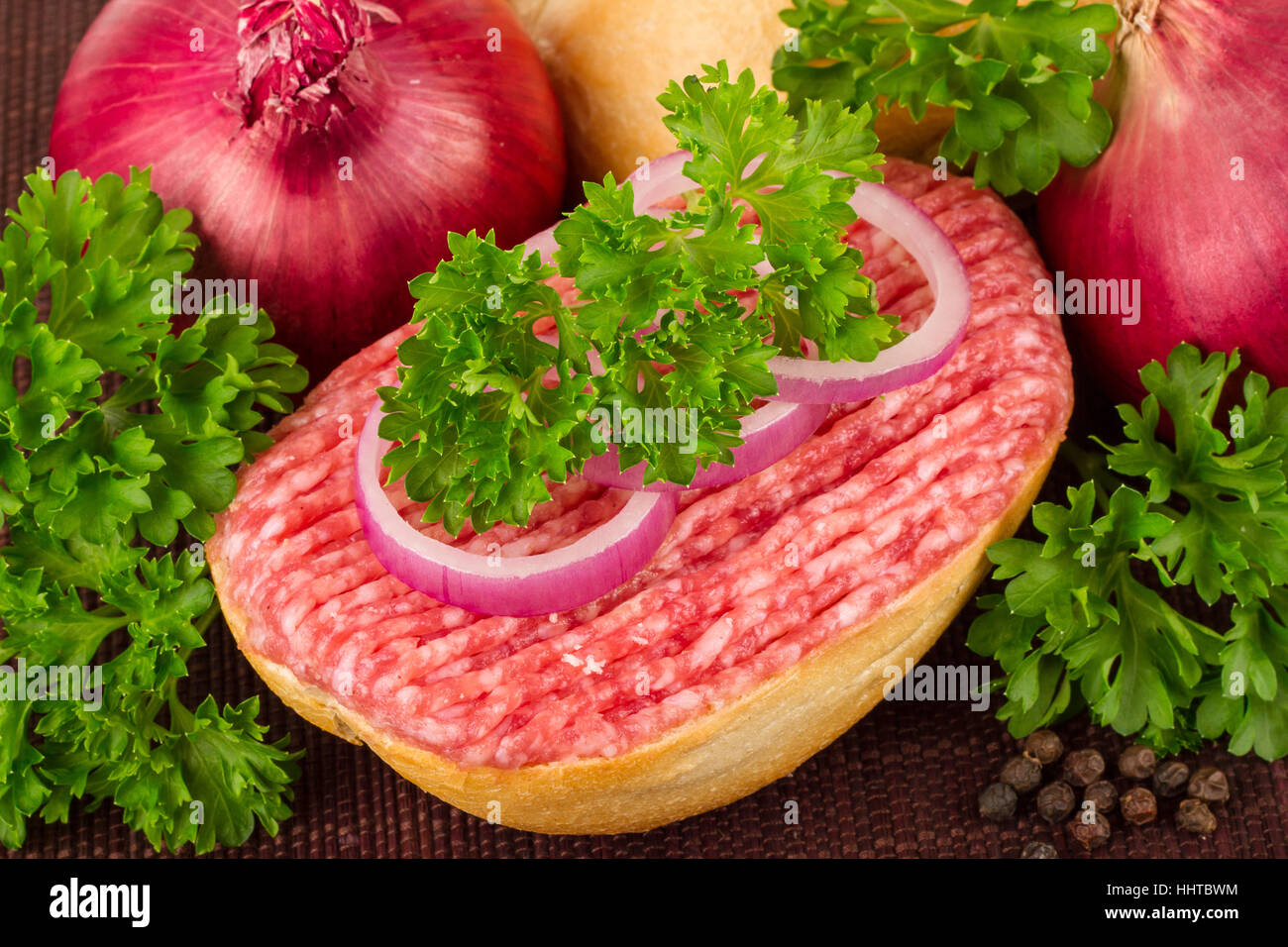 Hash Brötchen 3 Stockfoto