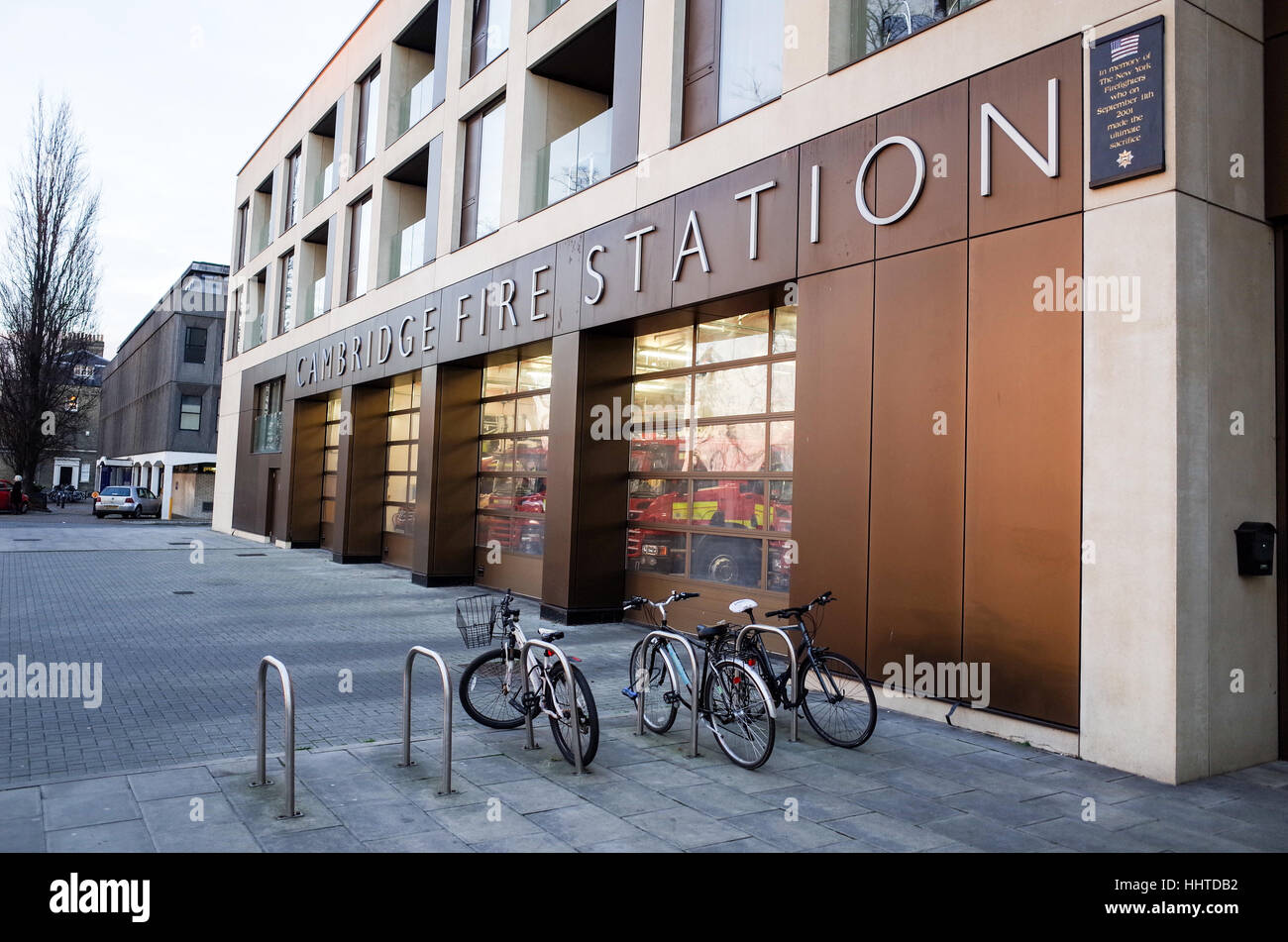 Cambridge Feuerwehr - Eröffnet 2013 - saniert in Partnerschaft zwischen der Behörde und der städtischen Entwickler Grosvenor. Architekten Glenn Howells Stockfoto