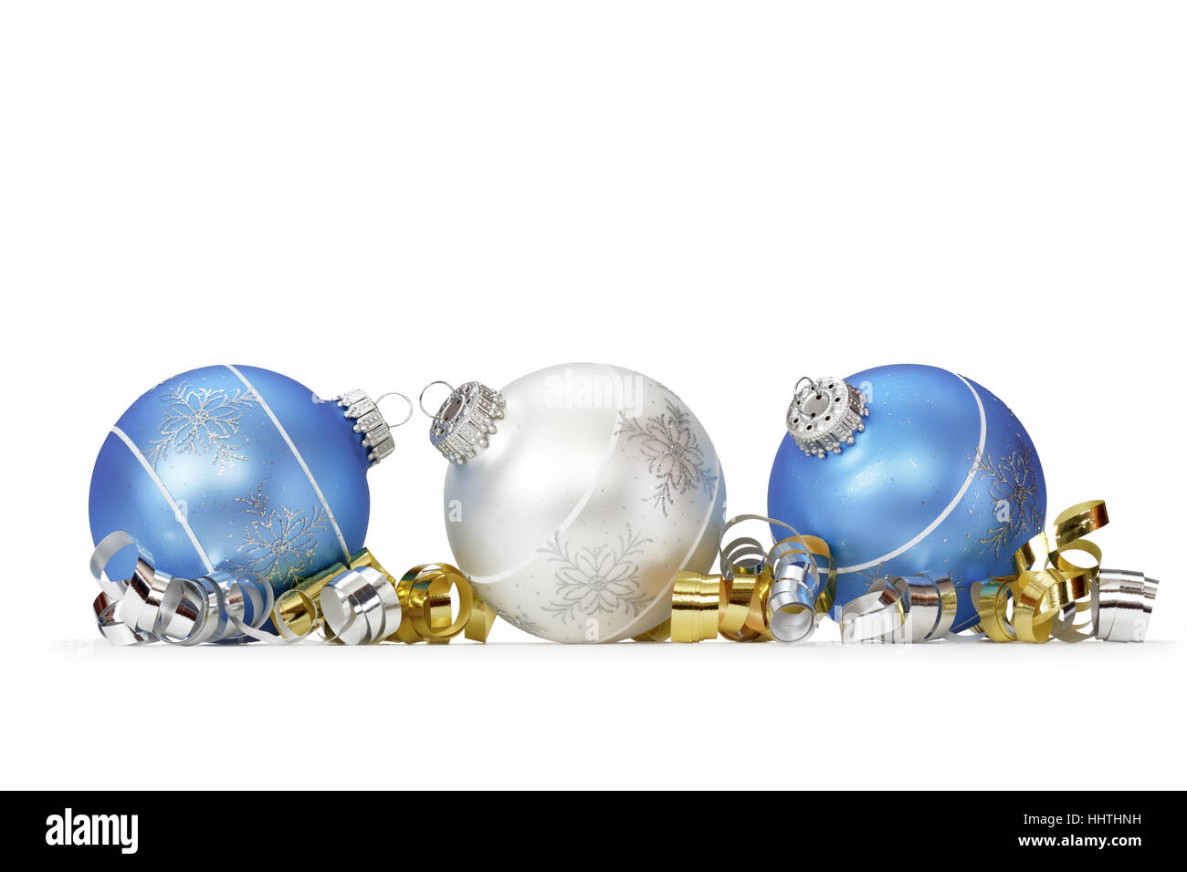 Kugel, Dekoration, Weihnachten, Verzierungen, Xmas, x-mas, blau, Glas, Kelch, Stockfoto