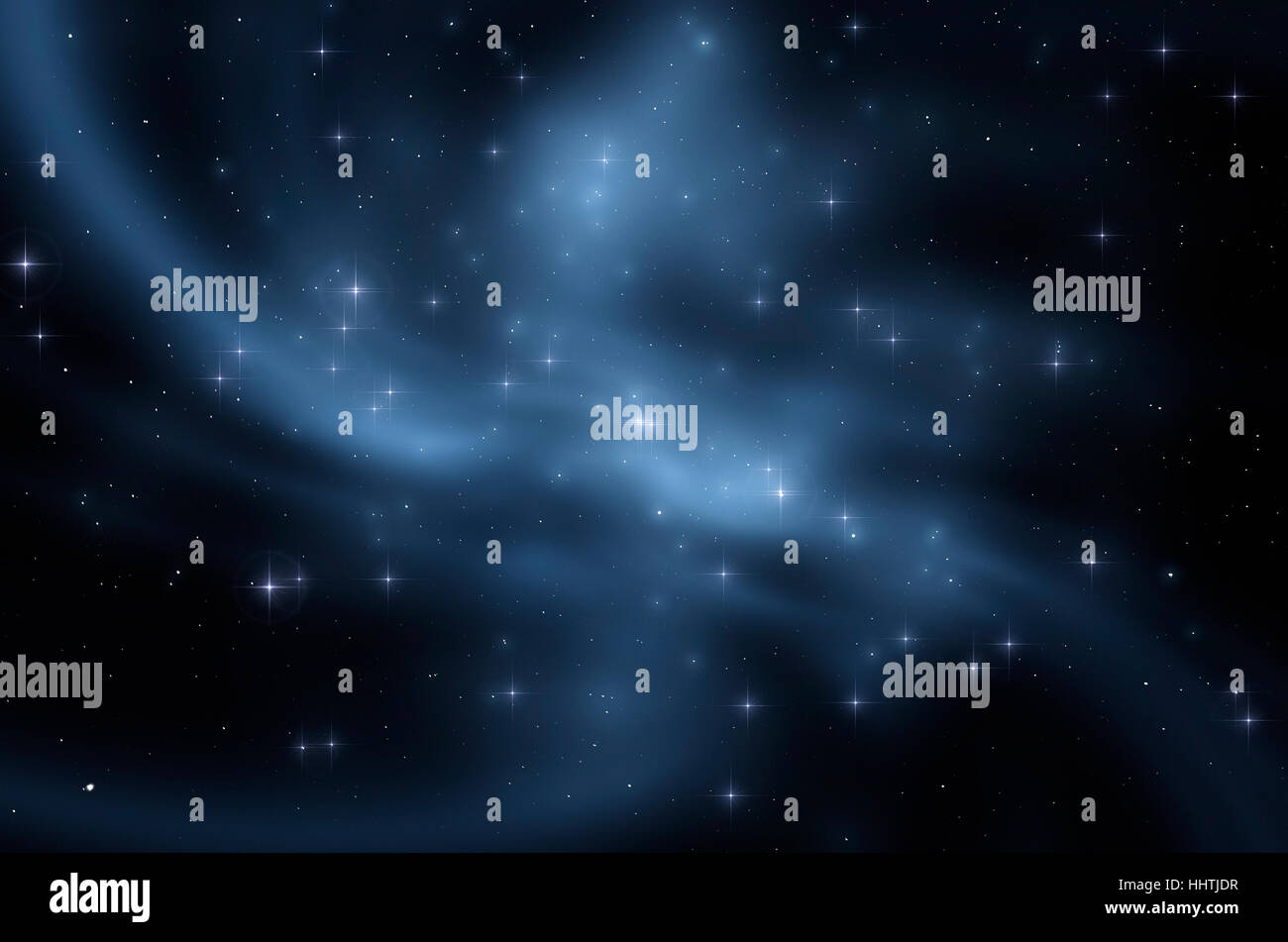 Abstrakte Weltraum Hintergrund mit Sternen, Nebel, Galaxie im Nachthimmel, Astronomie-Konzept Stockfoto