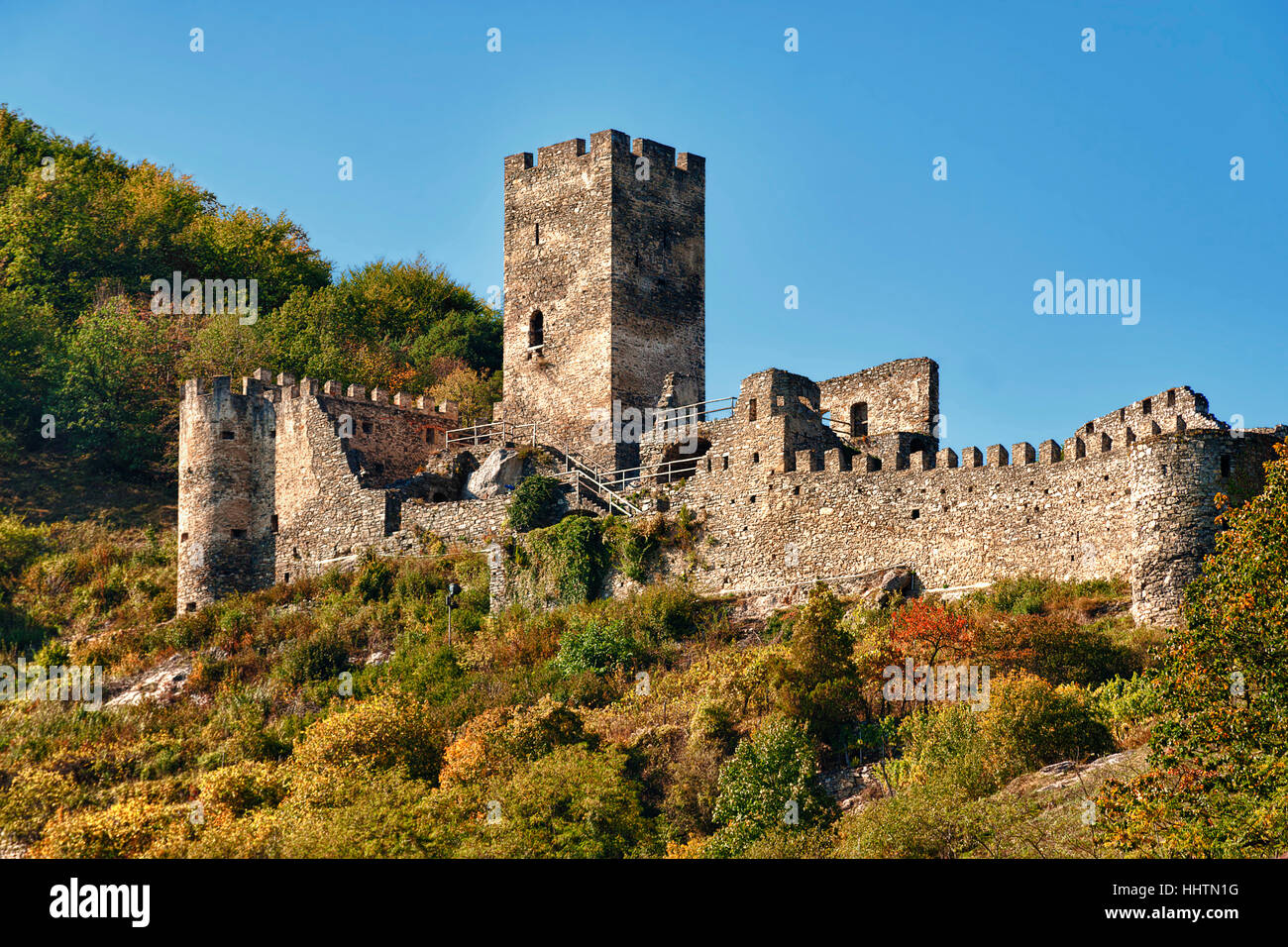 Turm, Österreicher, Ruine, Schlossturm, Schloss, Burg, Mittelalter ...