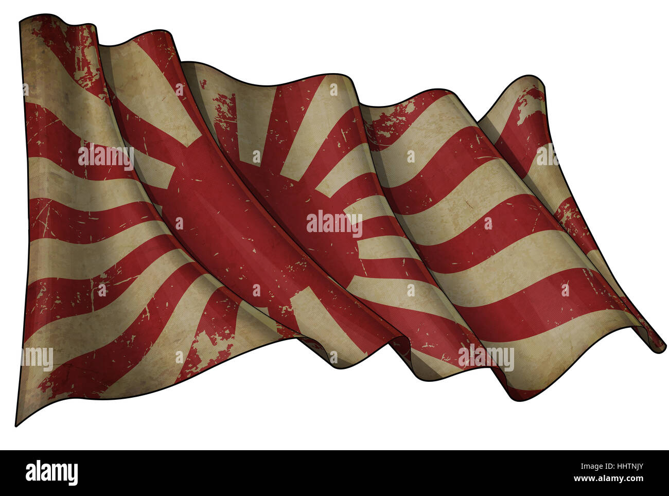 Marine, Flagge, Pazifik, Salzwasser, Meer, Ozean, Wasser, Japanisch, Japan, Marine, Stockfoto