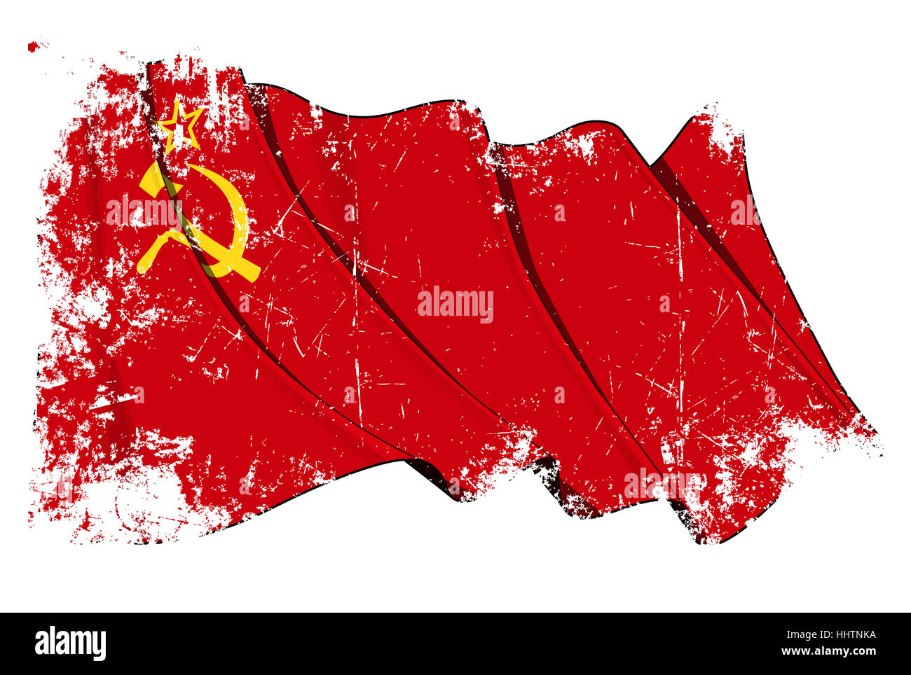 Flagge, Sowjetunion, russische, Kreml, Kommunisten, Illustration, Flagge, Sowjetunion Stockfoto
