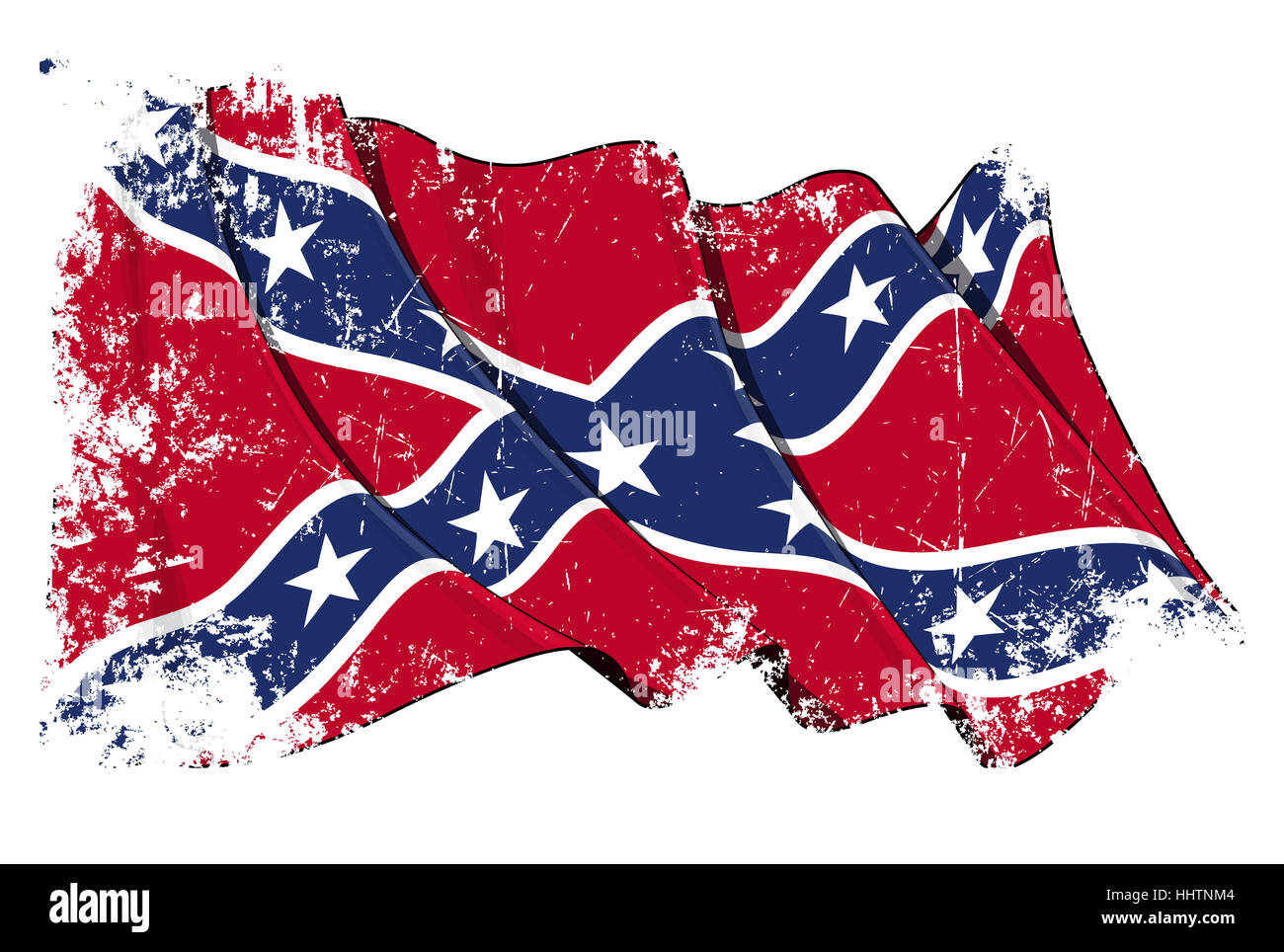 Amerikanisch, Fahne, Süden, Rebel, Bürgerkrieg, Illustration, Flagge, Süd, schmutzig, Stockfoto