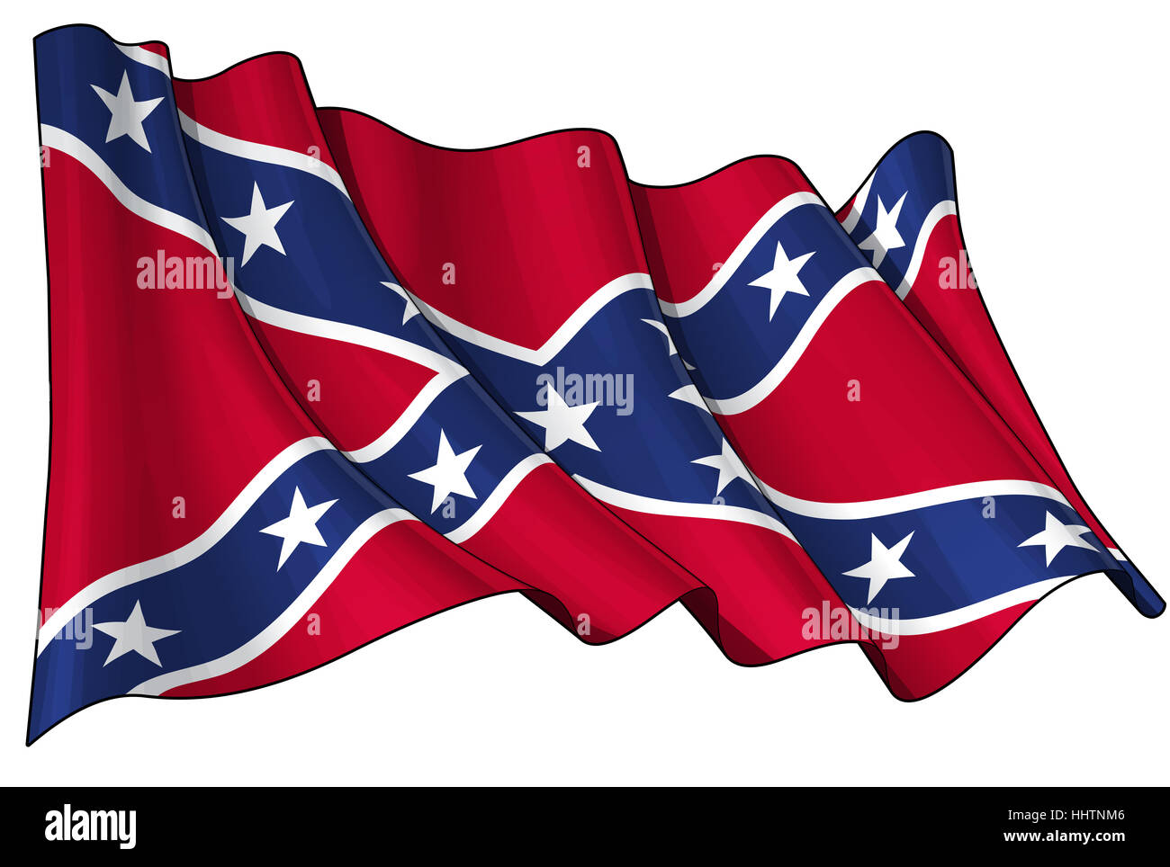 Amerikanisch, Fahne, Süden, Rebel, Bürgerkrieg, Illustration, Flagge, Süden, Banner, Stockfoto