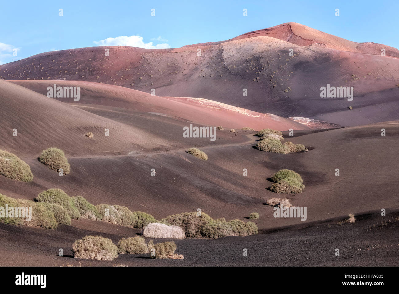 Nationalpark Timanfaya, Montanas del Fuego, Yaiza, Lanzarote, Kanarische Inseln, Spanien Stockfoto